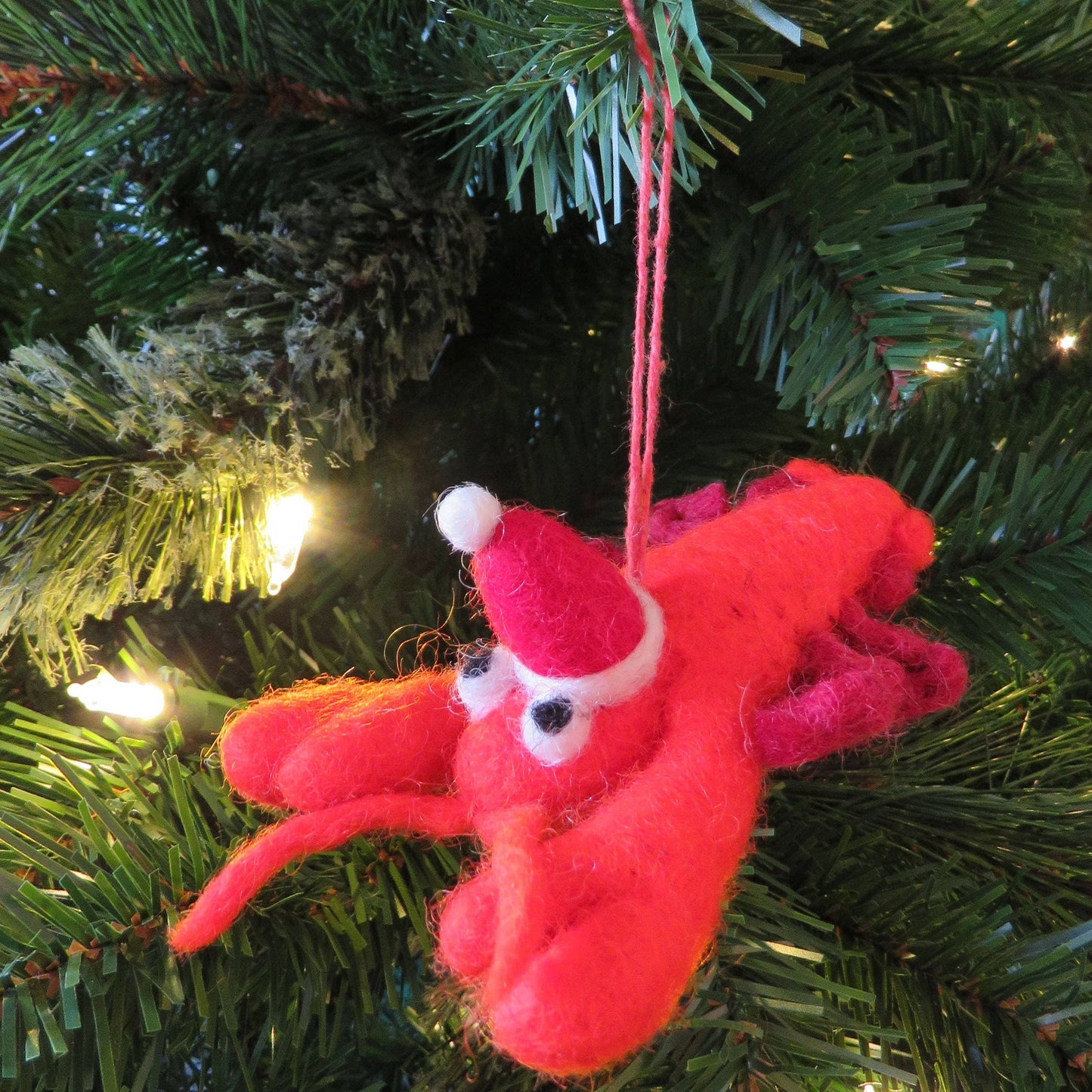 Festive Lobster Tree Ornament