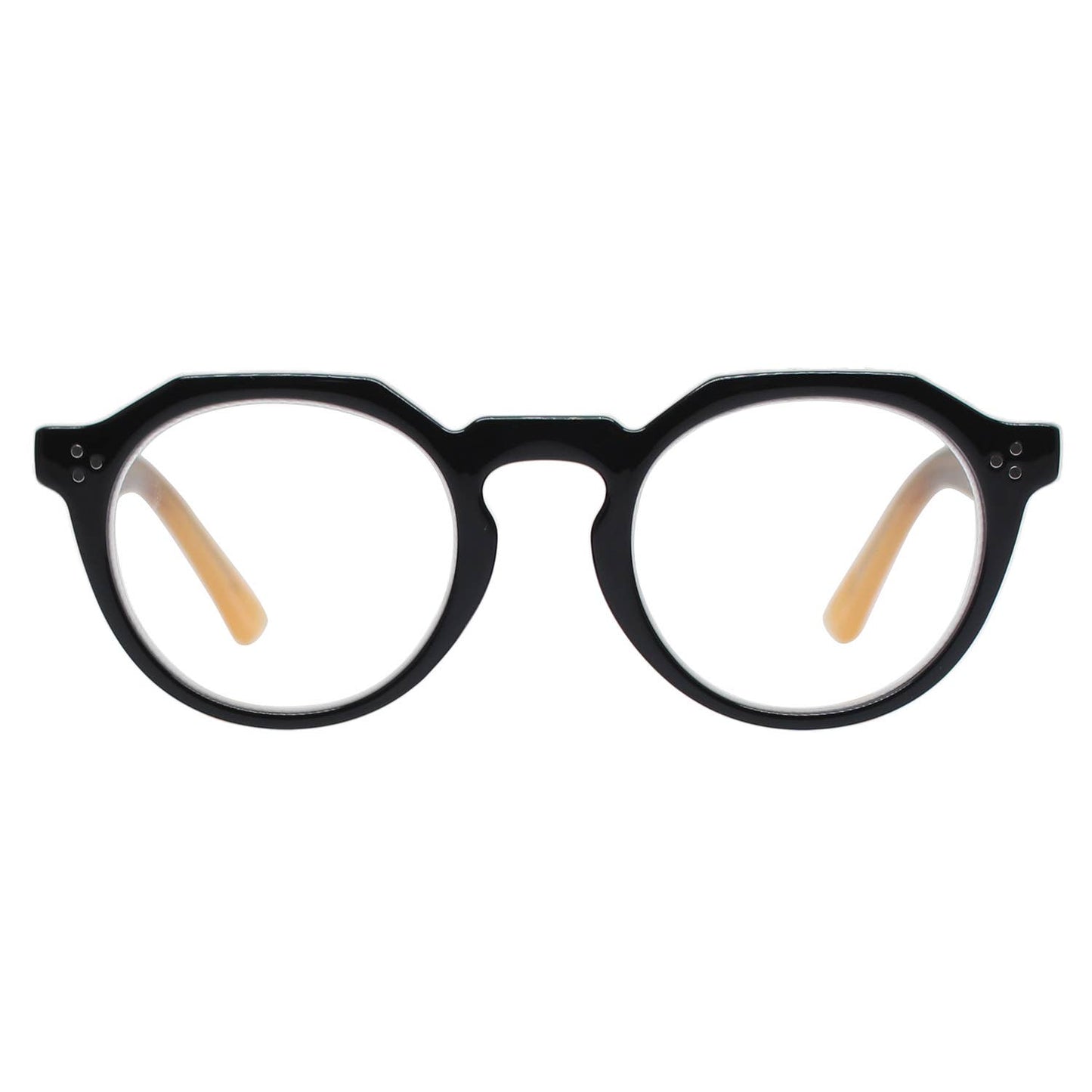 PARKER | Black | Cream Temples | Blue Light: 2.50 - r. h. ballard shop & gallery