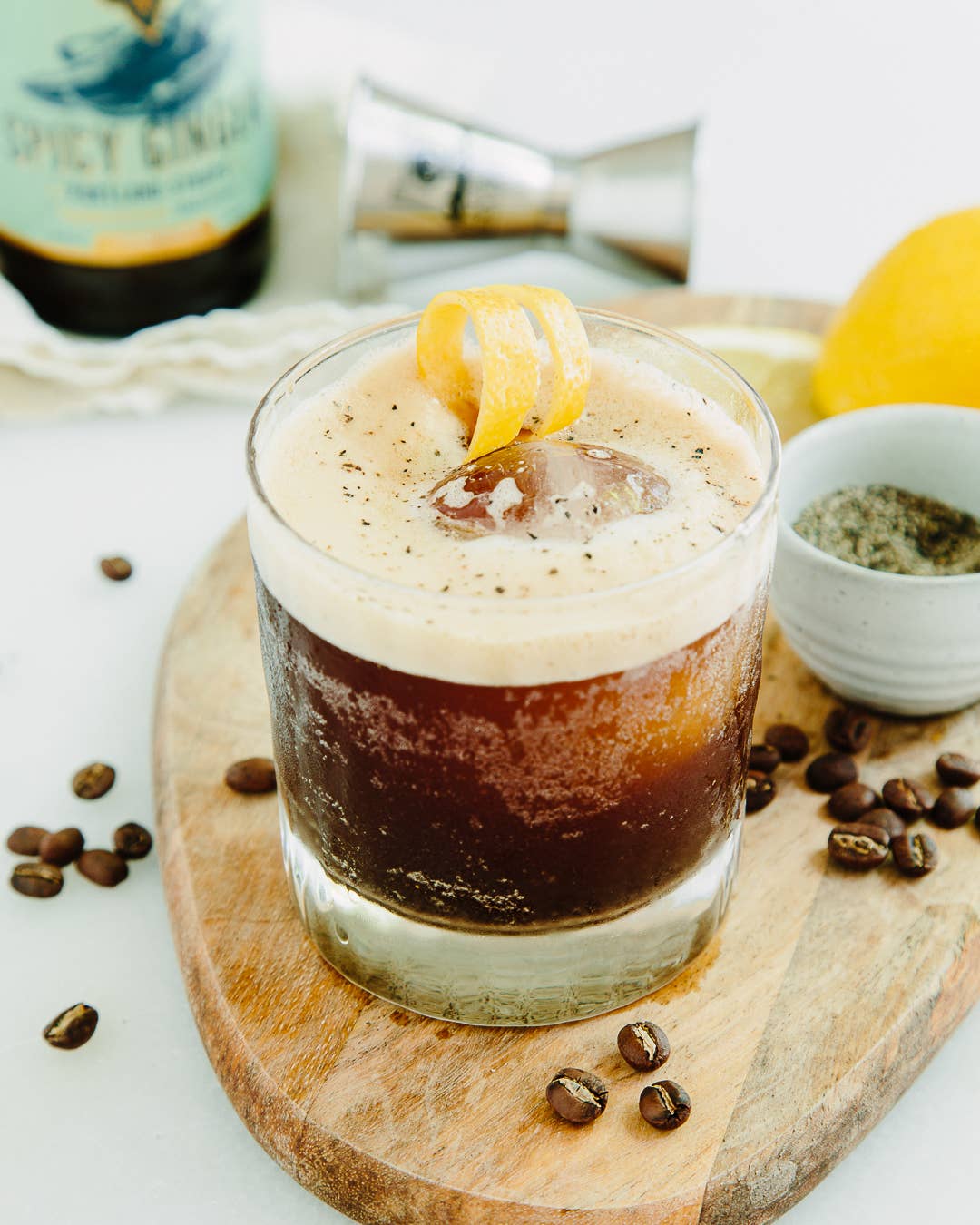 Spicy Ginger Syrup 12oz - cocktail / mocktail beverage mixer