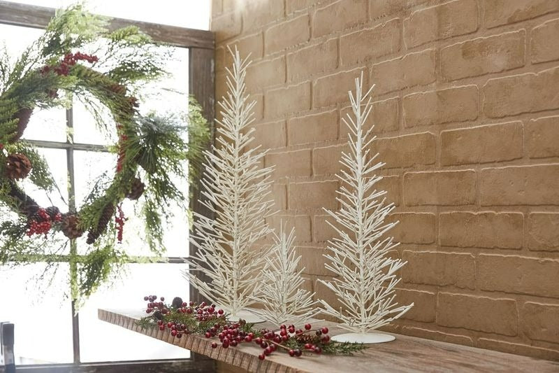 Modern White Metal Holiday Tree
