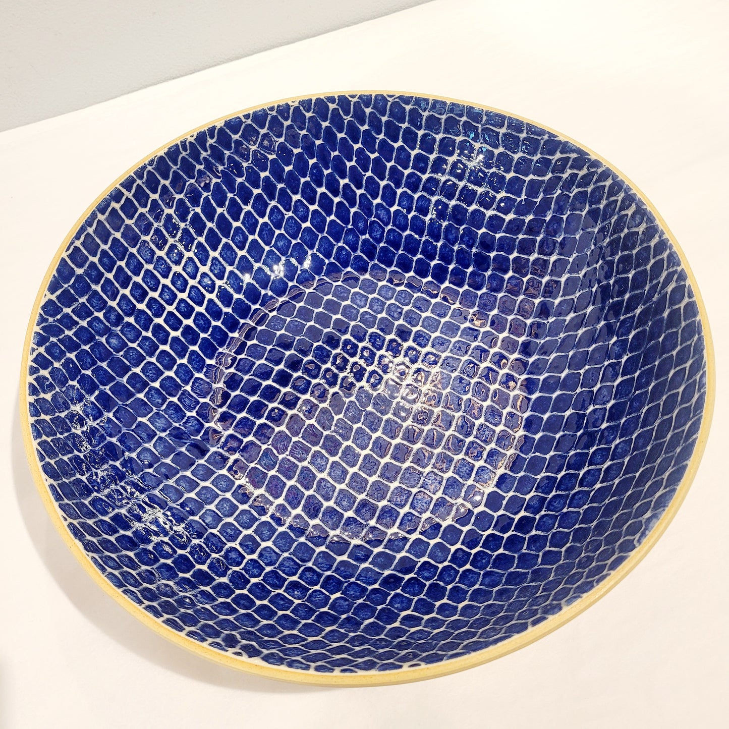 Terrafirma Ceramics - Cobalt Taj 12” Medium Serving Bowl