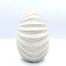 Medium Palm Tan & Cream Dots Porcelain Vase