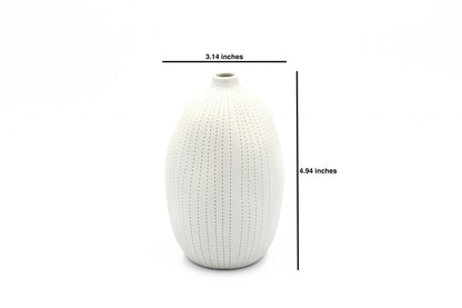 Gugu White Dot Large Porcelain Vase