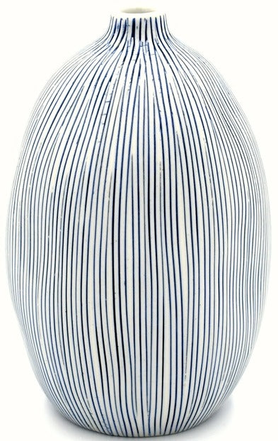 Gugu Blue Stripe Vase
