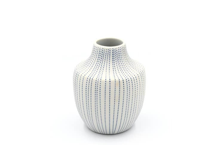 Inca Blue Dot Porcelain Vase - r. h. ballard shop & gallery
