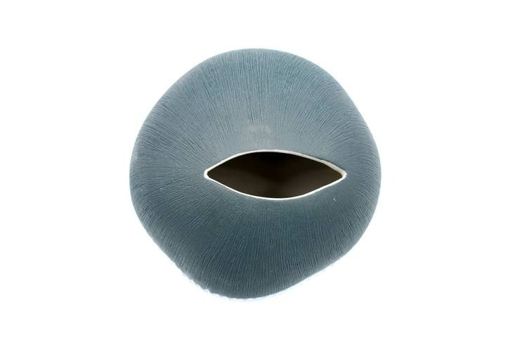 Pebble Art Blue Two Tone Porcelain Bud Vase