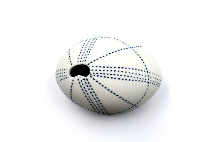 Pebble Blue and White Pattern Porcelain Vase - r. h. ballard shop & gallery
