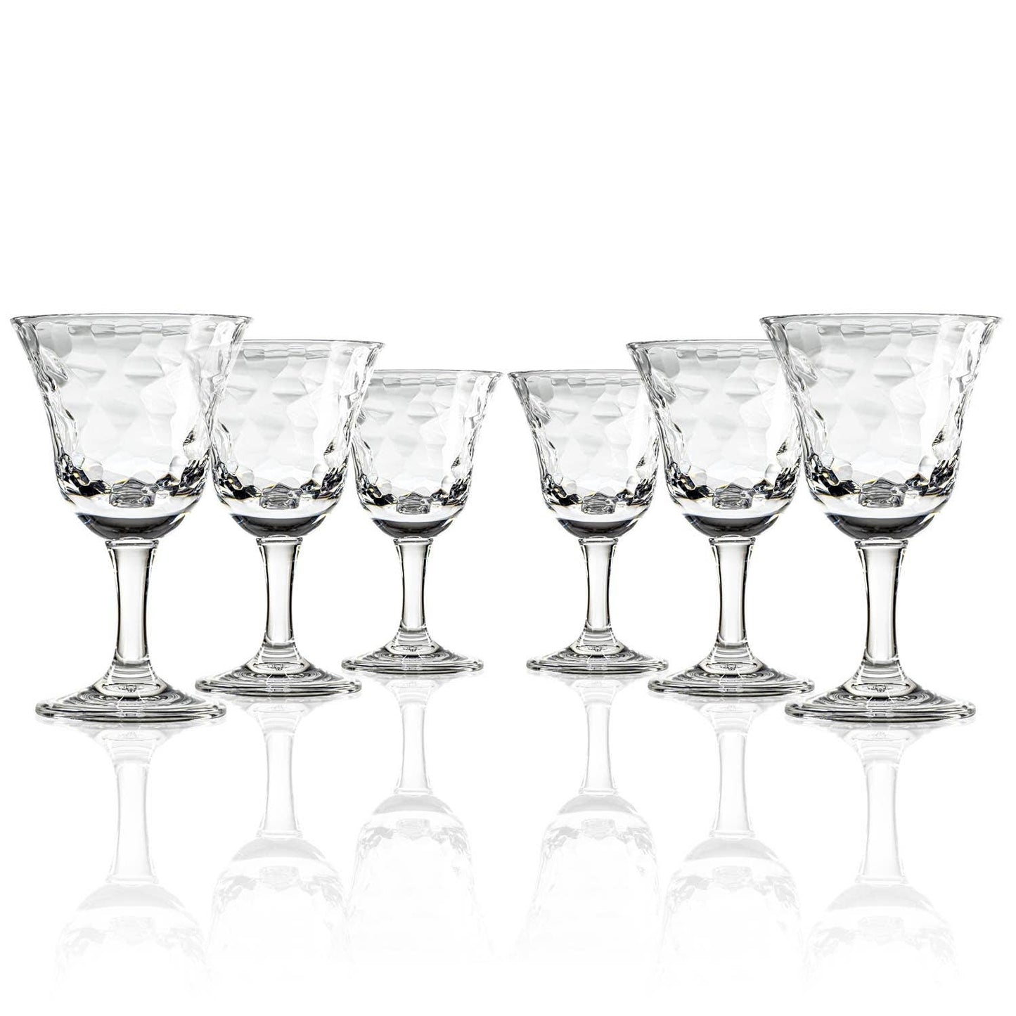 Cascade 12oz Clear Acrylic Wine Stemware | Set of 6: 12oz / Clear / Wine - r. h. ballard shop & gallery
