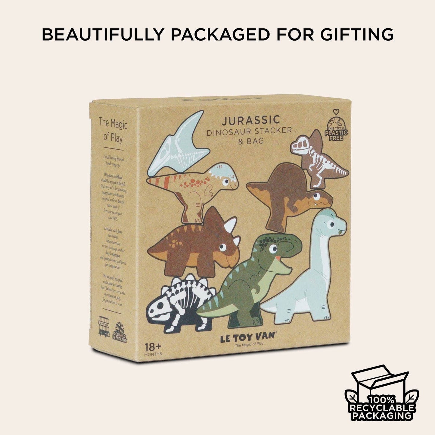 Stacking Dinosaurs with Bag - r. h. ballard shop & gallery