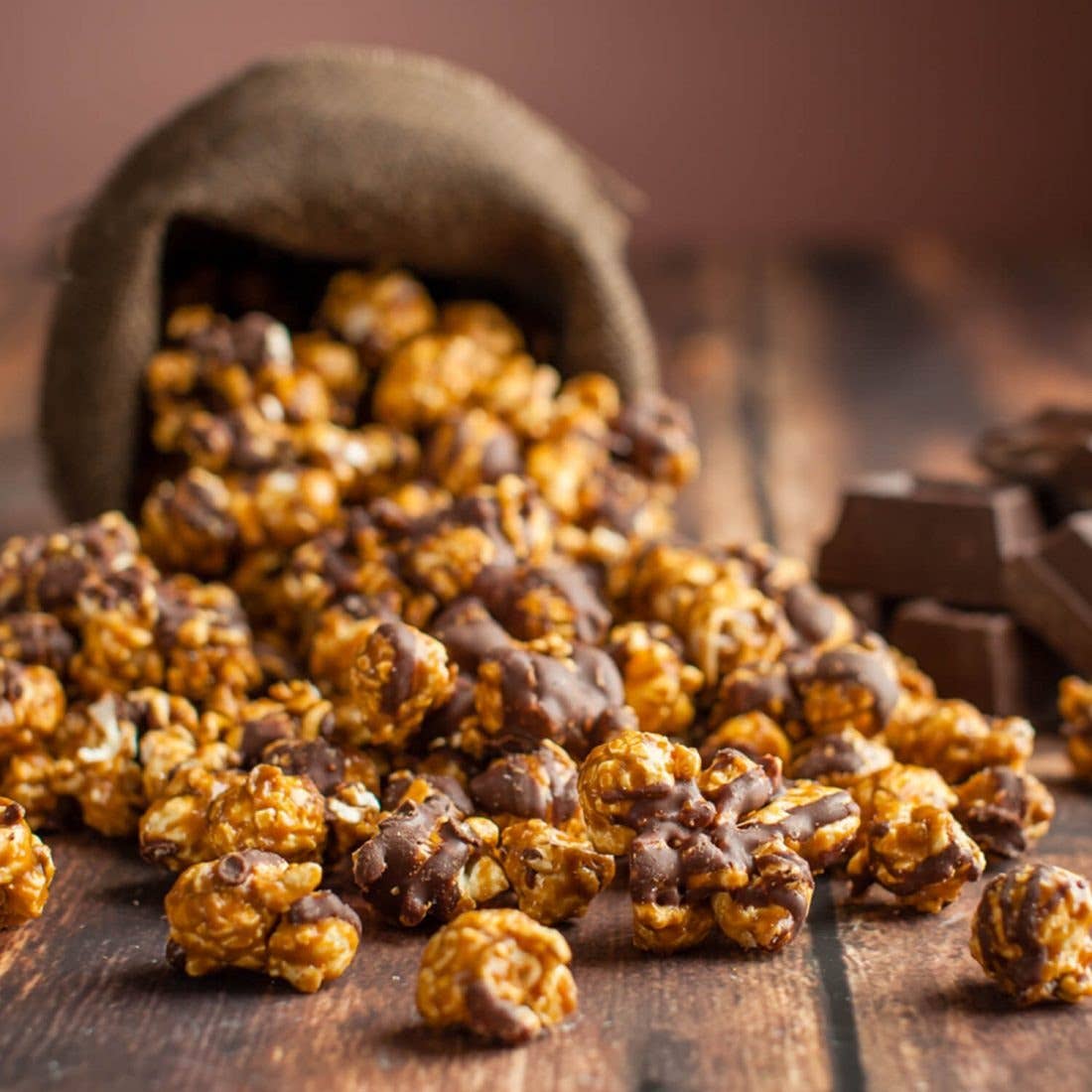 Caramel Chocolate Drizzle Popcorn, Kosher Gift, 12 oz
