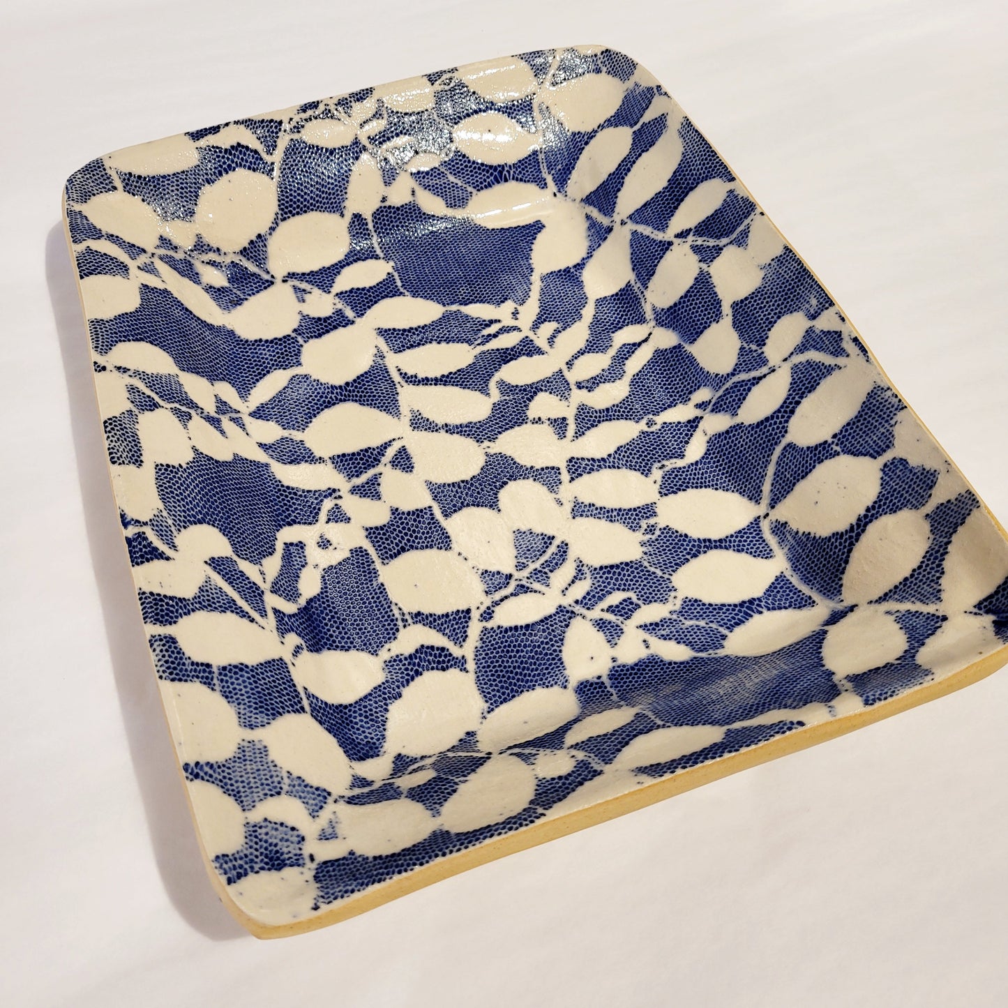 Terrafirma Ceramics - Small Party Platter Aspen Cobalt 10”