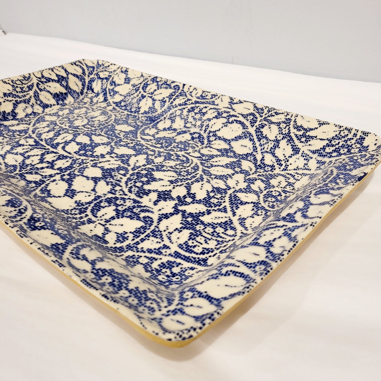 Terrafirma Ceramics - Large Party Platter Arcadia Cobalt 17”