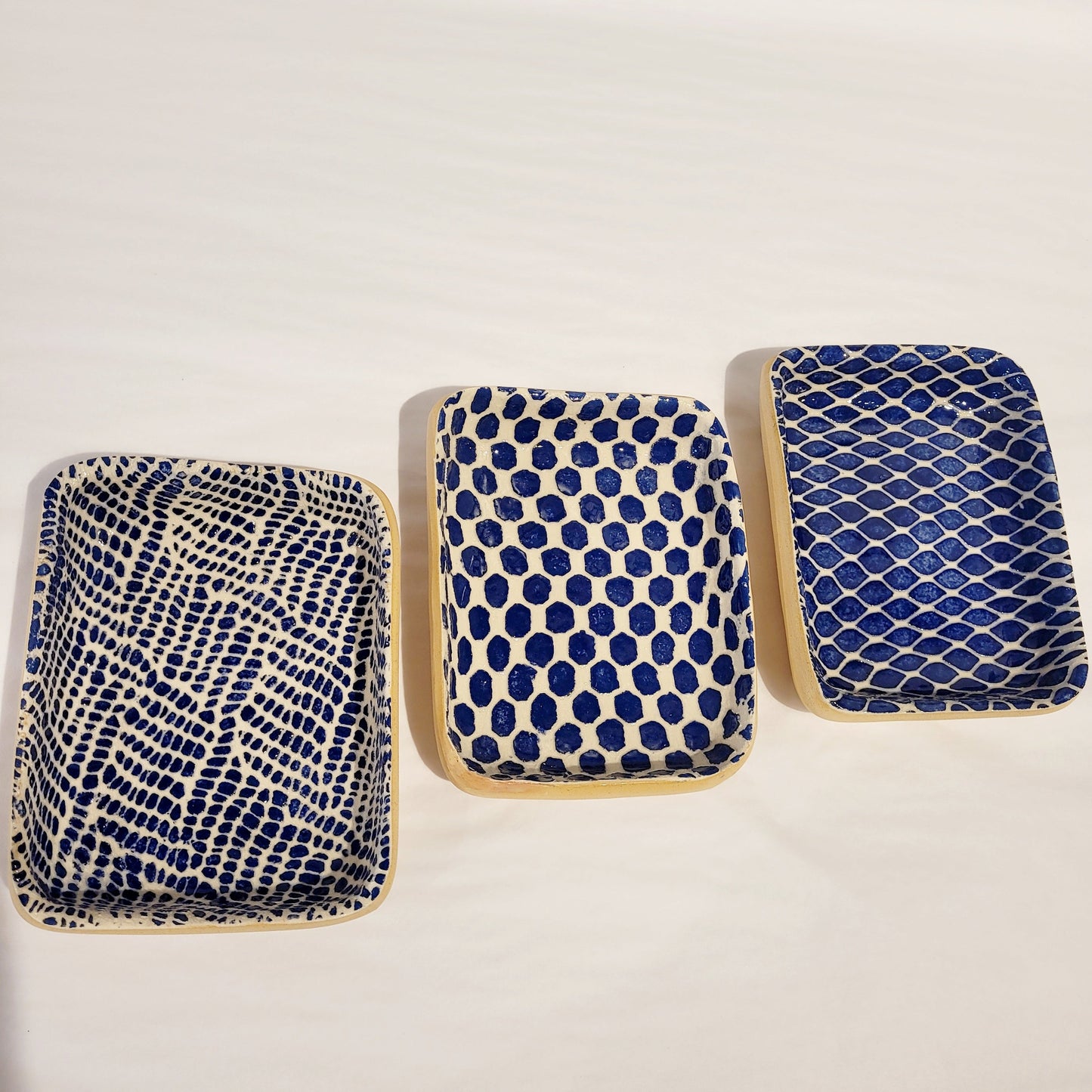 Terrafirma Ceramics - Cobalt Tasting Rectangular Dips