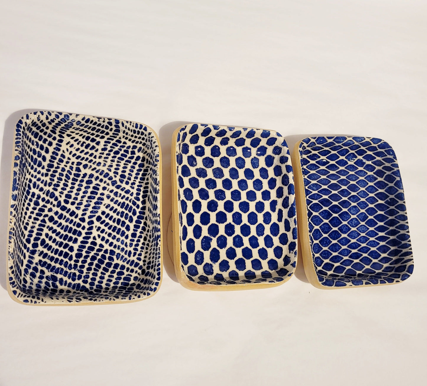 Terrafirma Ceramics - Cobalt Tasting Rectangular Dips