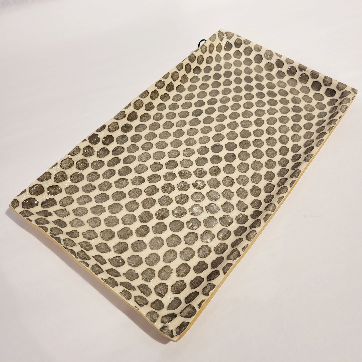 Terrafirma Ceramics - Charcoal Dot Stacking Tray