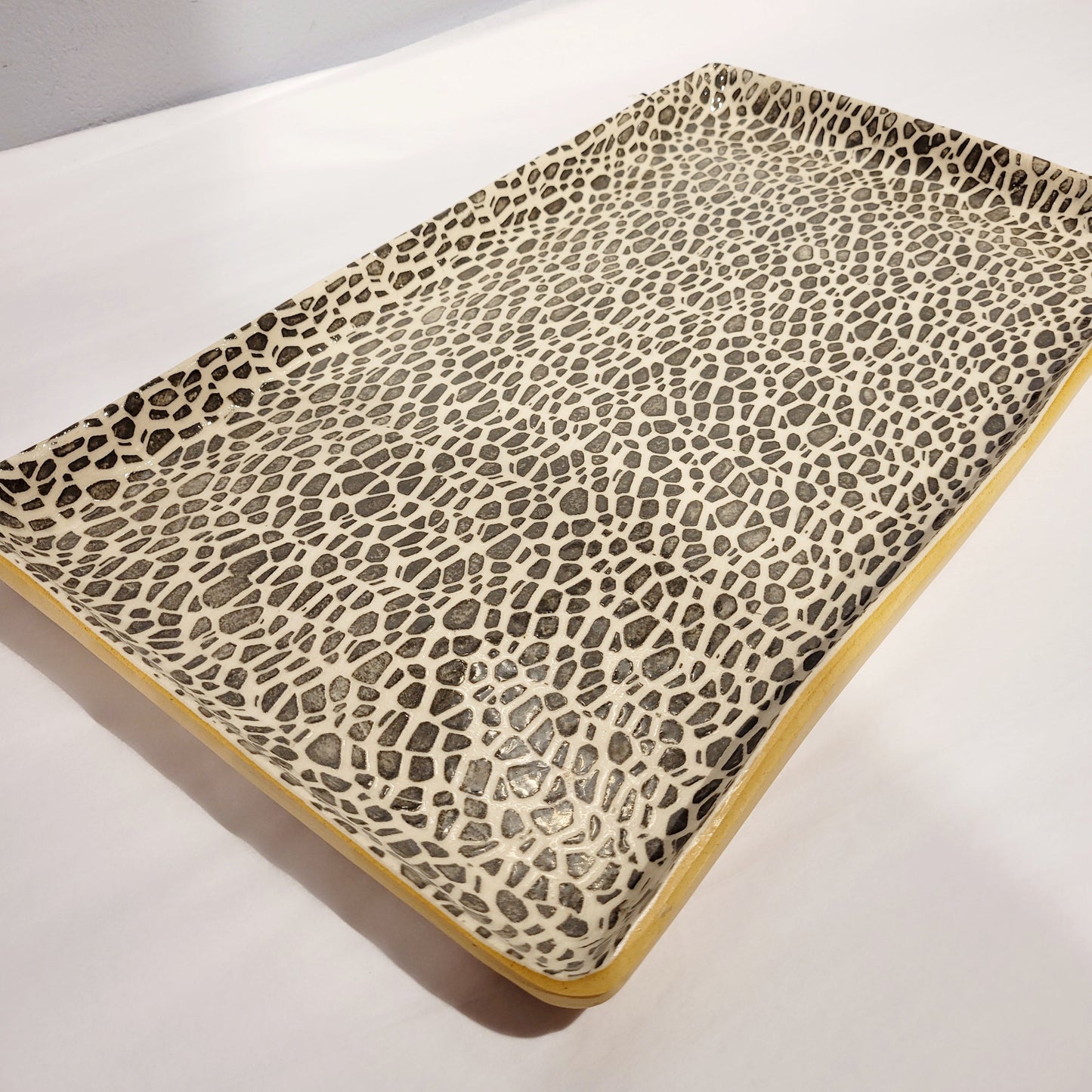 Terrafirma Ceramics - Charcoal Pebble Large Stacking Tray