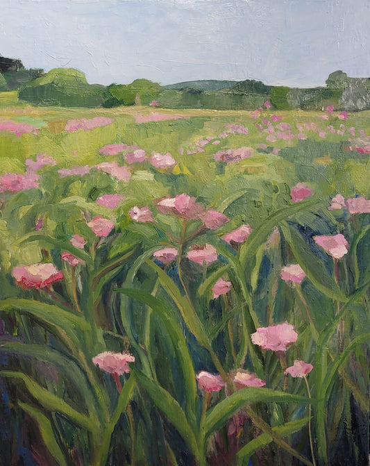 In the Meadow, Oil painting