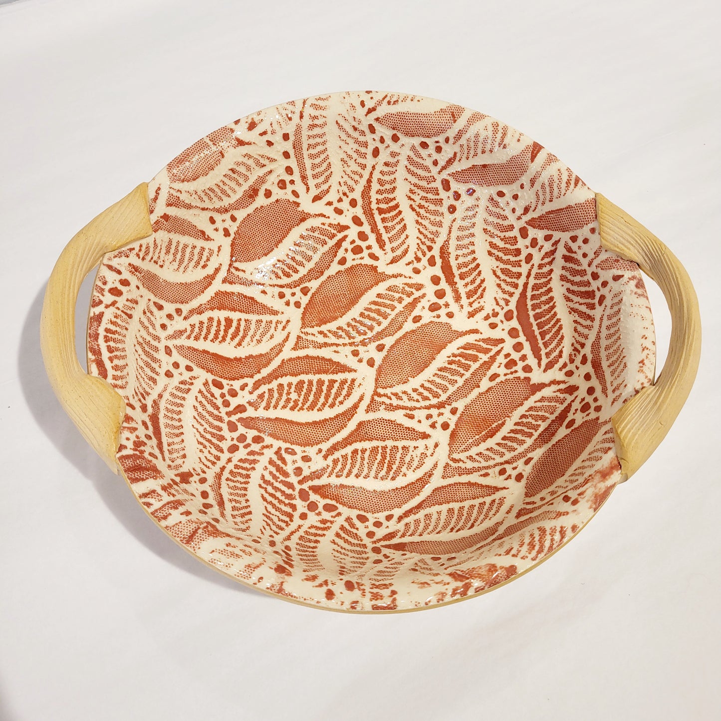 Terrafirma Ceramics - Poppy Tahiti 9” Serving Bowl with Handles