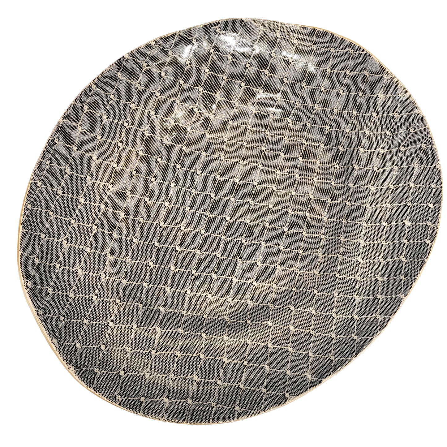 Terrafirma Ceramics - Black Arabesque Banquet Oval Serving Platter