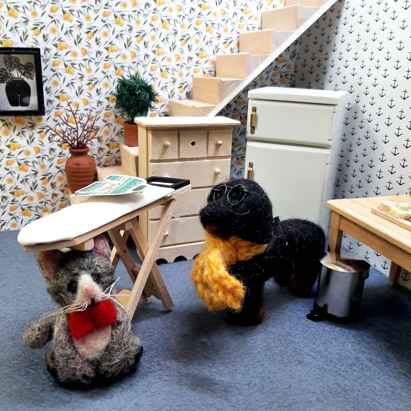 Ferguson the Dapper Grey Cat Ornament