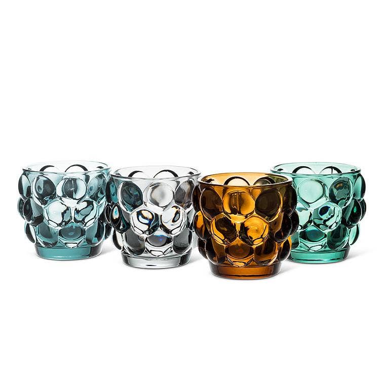 Small Bubble Votive-3"D: Green