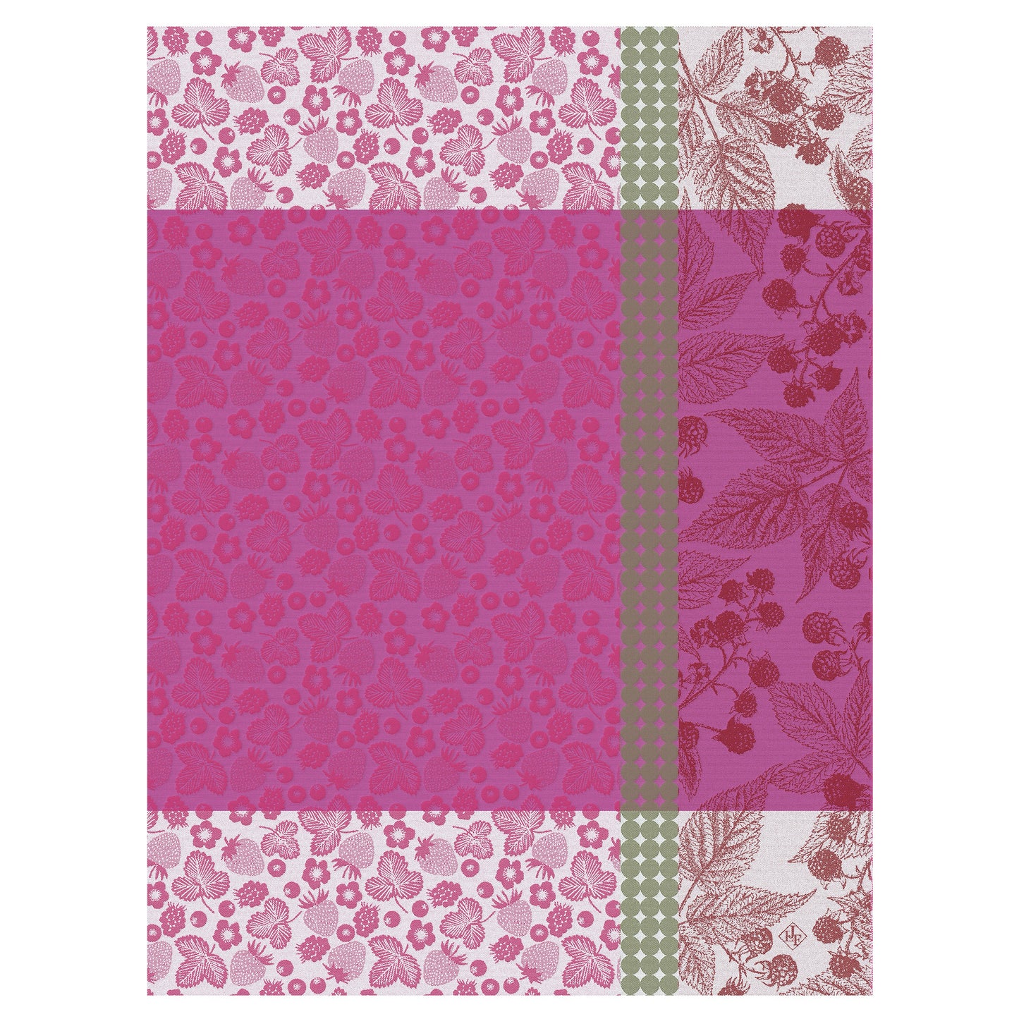 Cueillette d’ete Pink Tea Towel