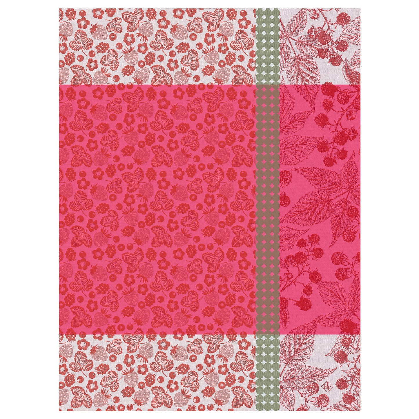 Cueillette d’ete Red Tea Towel