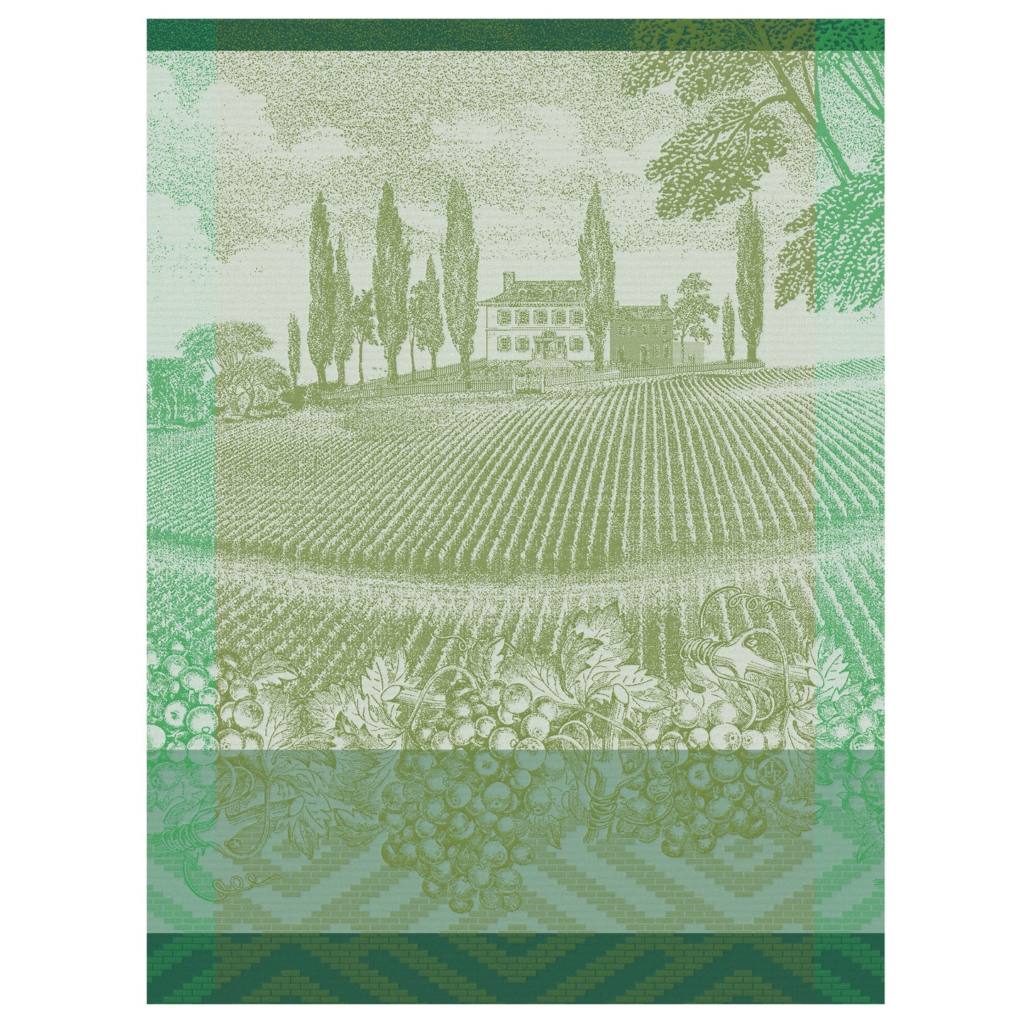 Vignoble Green Tea Towel