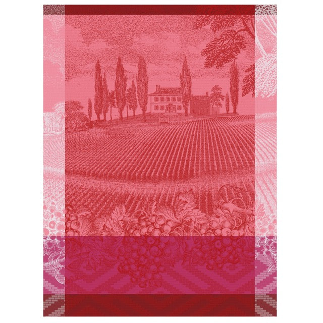 Vignoble Pink Tea Towel