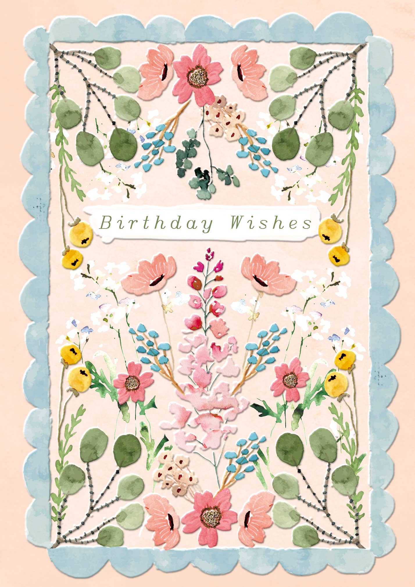 BIRTHDAY FLOWERS GARDEN GREETING CARDLING - r. h. ballard shop & gallery