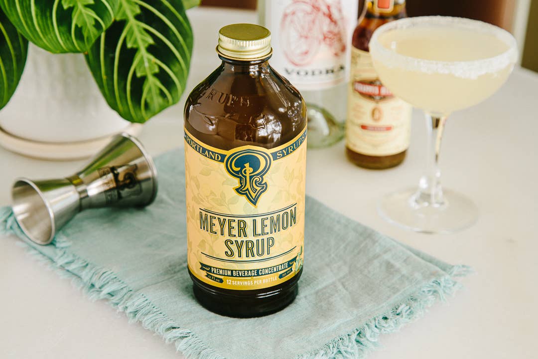 Meyer Lemon Syrup 12oz - cocktail / mocktail beverage mixer