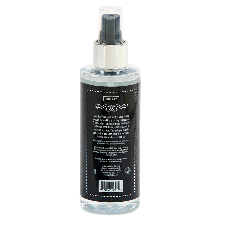 MAN BAR COLOGNE MIST MIDNIGHT AMBER - r. h. ballard shop & gallery