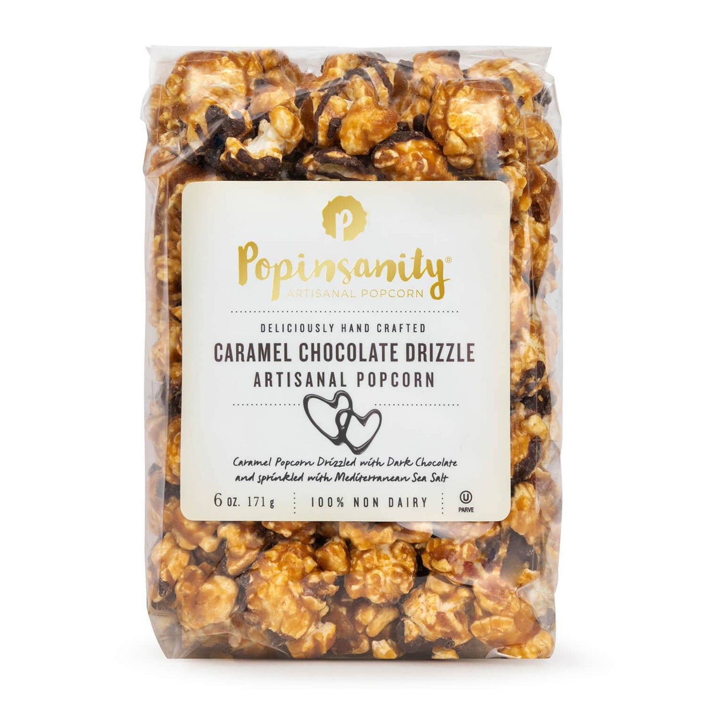 Caramel Chocolate Drizzle Gourmet Popcorn, 6 oz