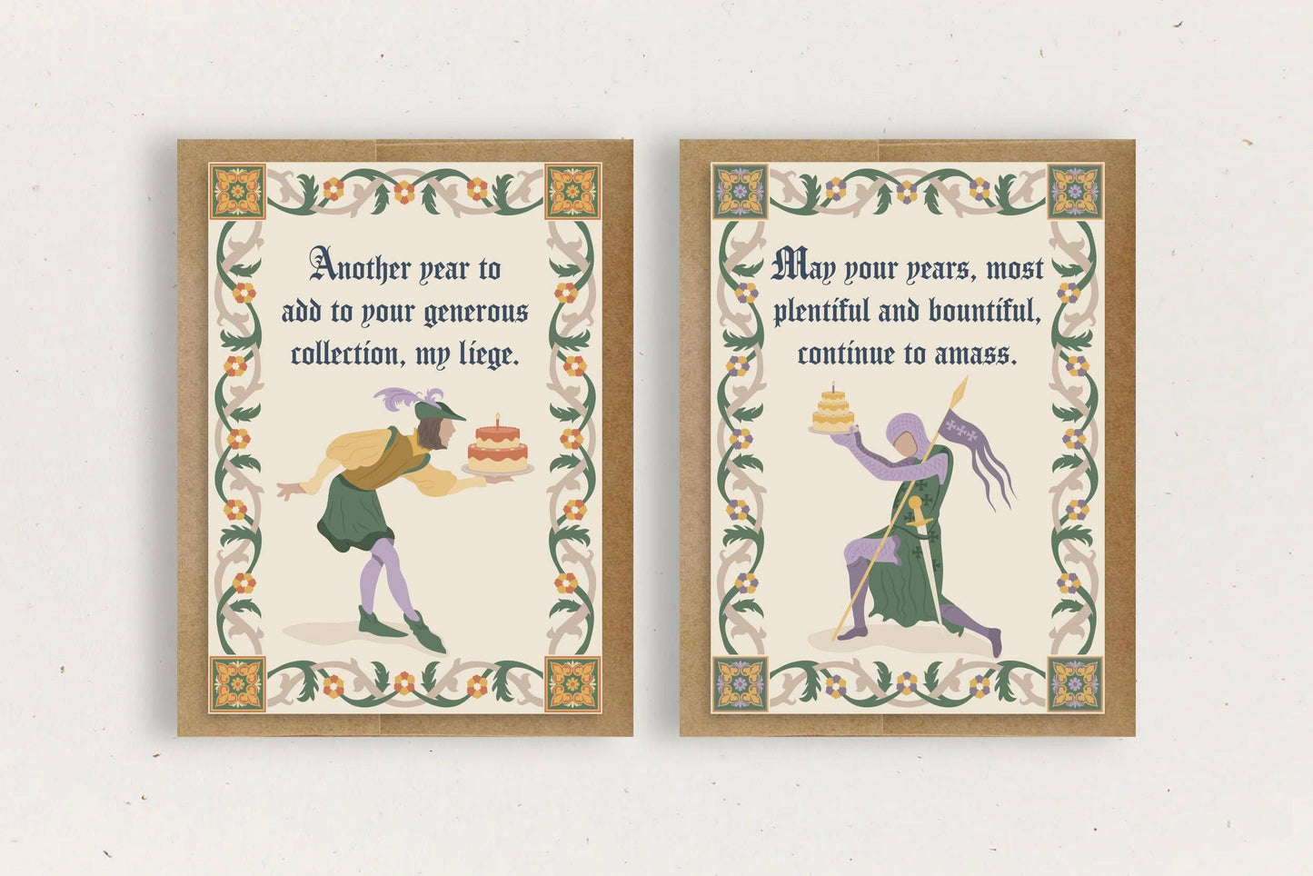 Knight Birthday - Funny Medieval Birthday Card - Lord - r. h. ballard shop & gallery