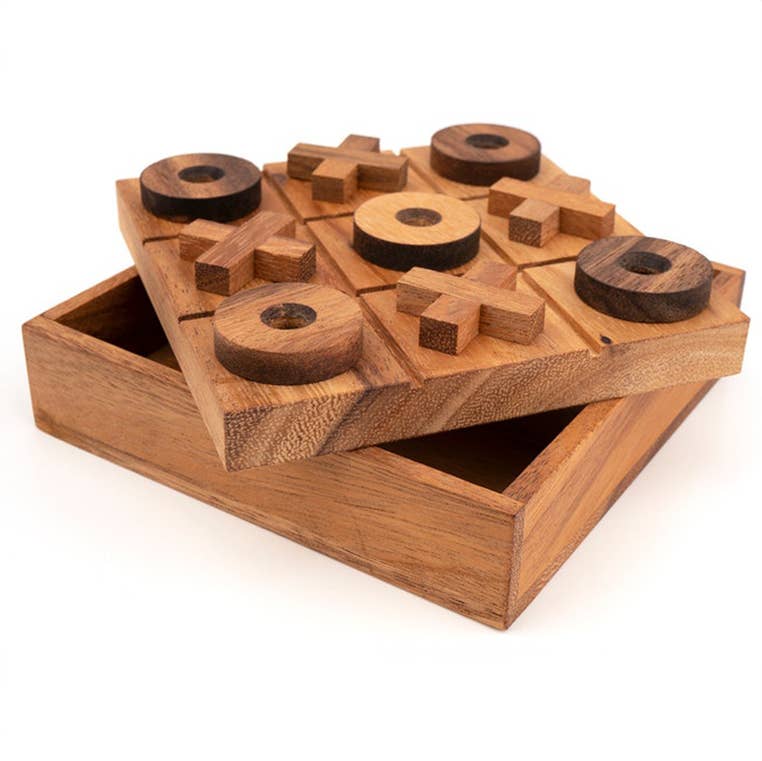 Tic-Tac-Toe Mangowood Game Set - r. h. ballard shop & gallery