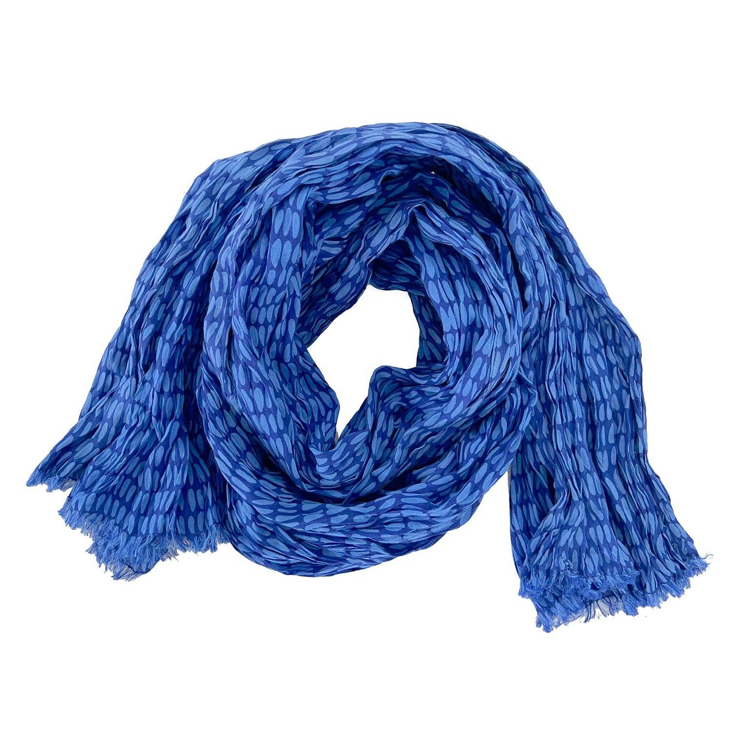 Blue Pod Cotton Scarf - r. h. ballard shop & gallery