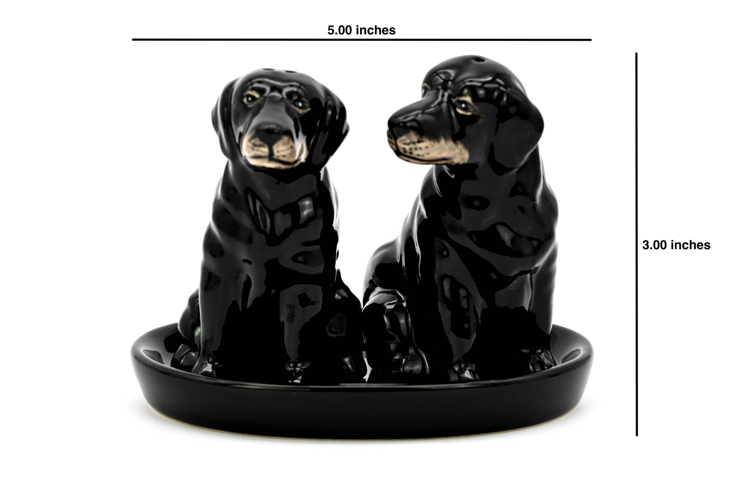 Black Labrador SALT AND PEPPER SHAKER