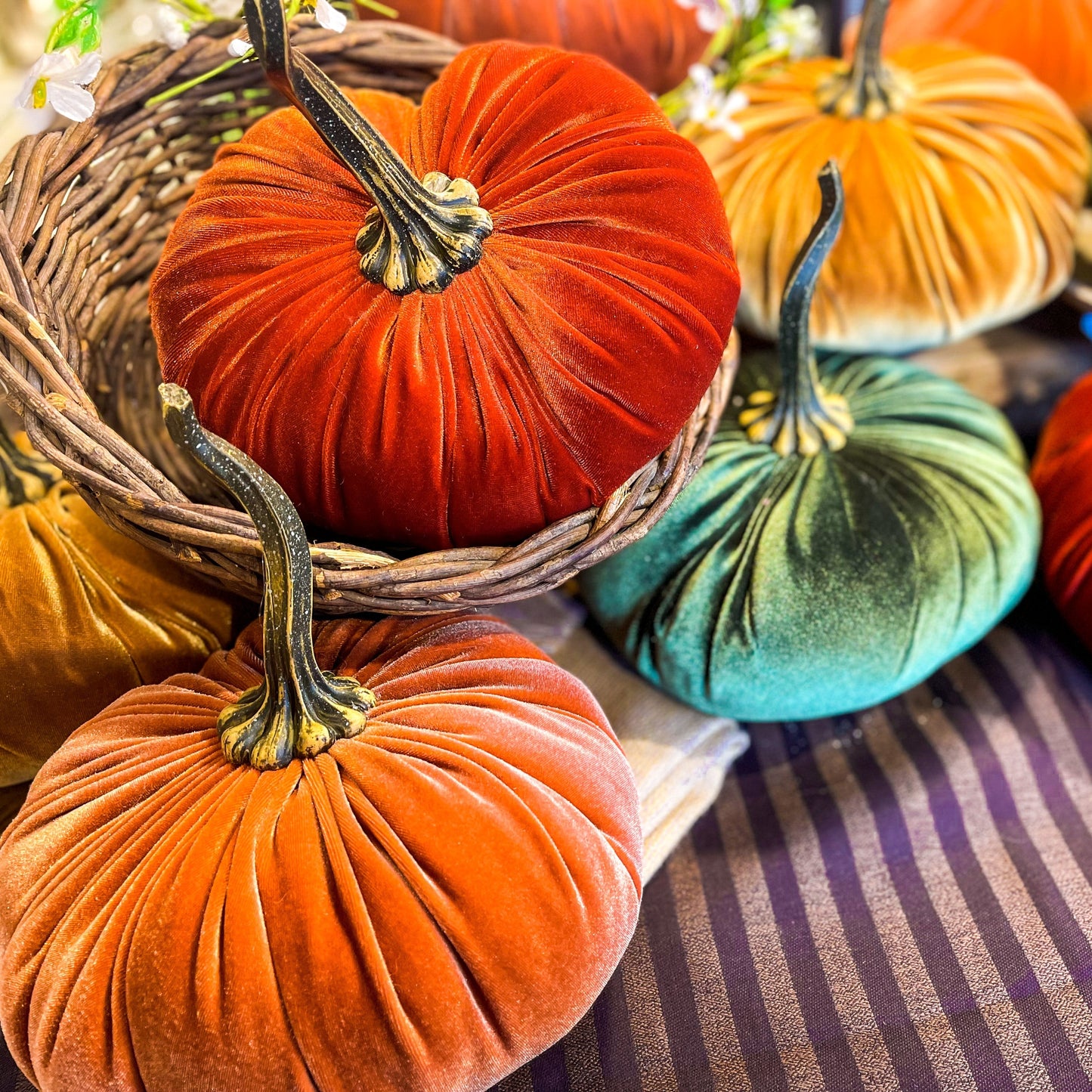 Medium Velvet Pumpkin