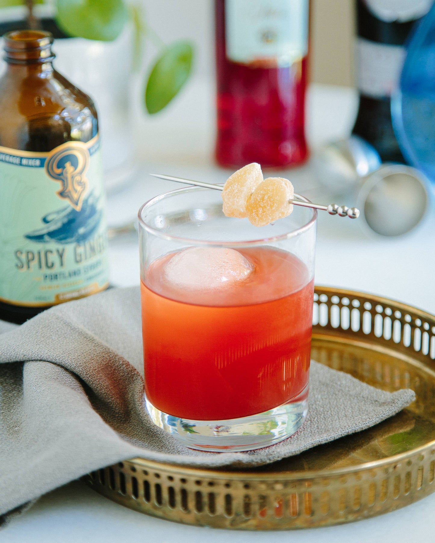 Spicy Ginger Syrup 12oz - cocktail / mocktail beverage mixer