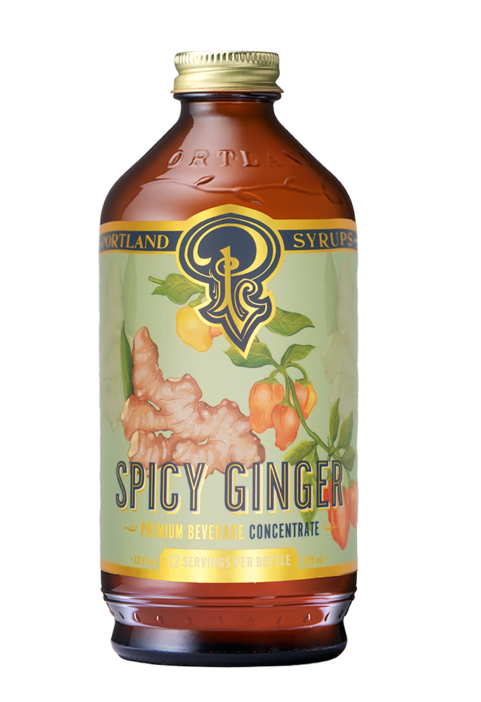 Spicy Ginger Syrup 12oz - cocktail / mocktail beverage mixer