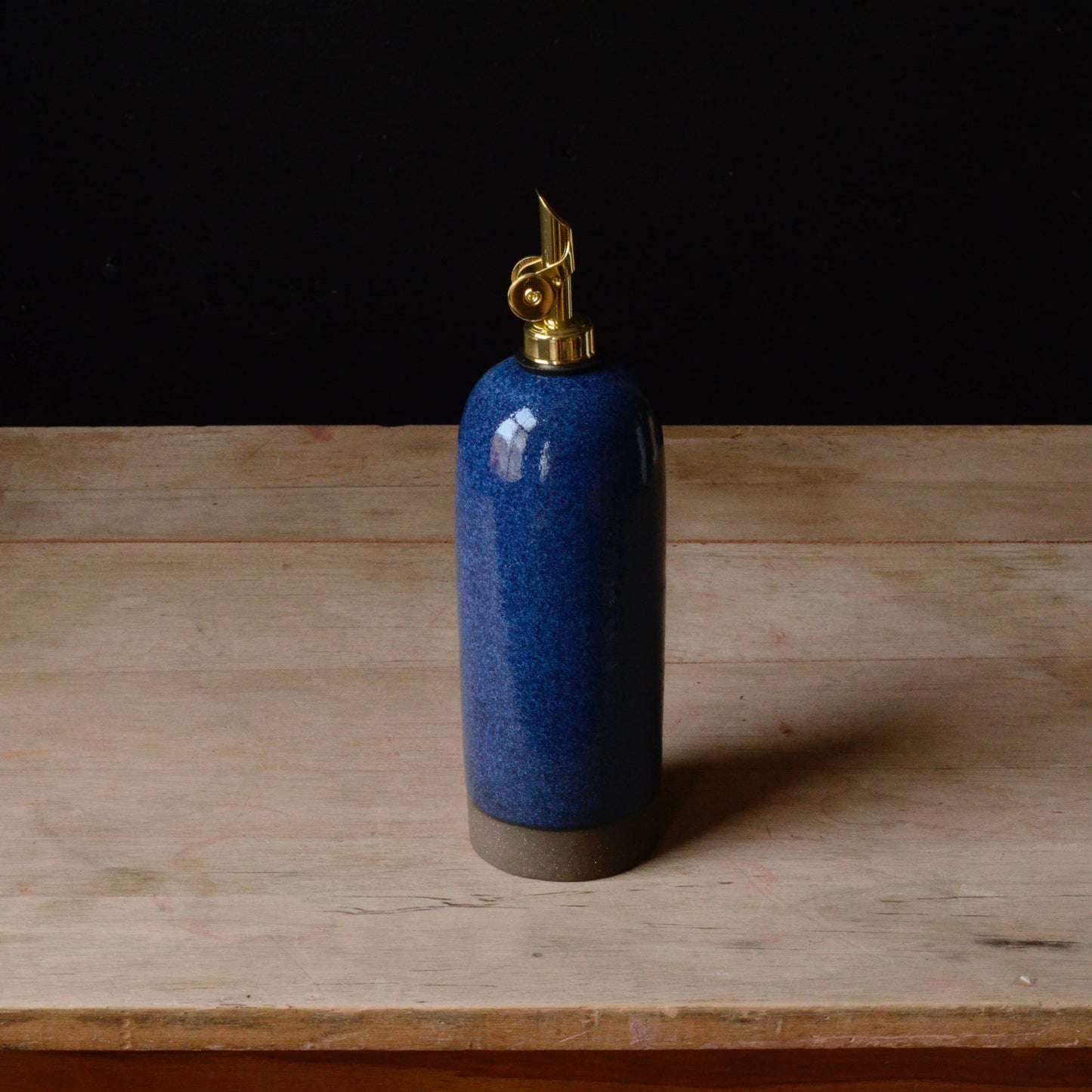 Rose Hill Pottery Oil Dispenser Bottle - Denim Blue - 22 Ounces