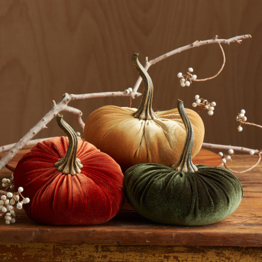 Medium Velvet Pumpkin
