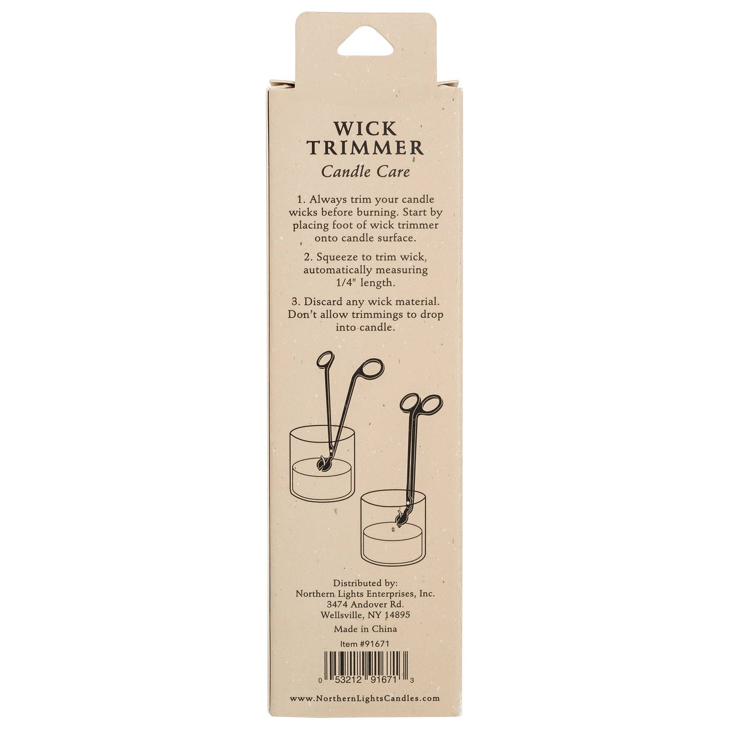 Wick Trimmer -Gold & Black
