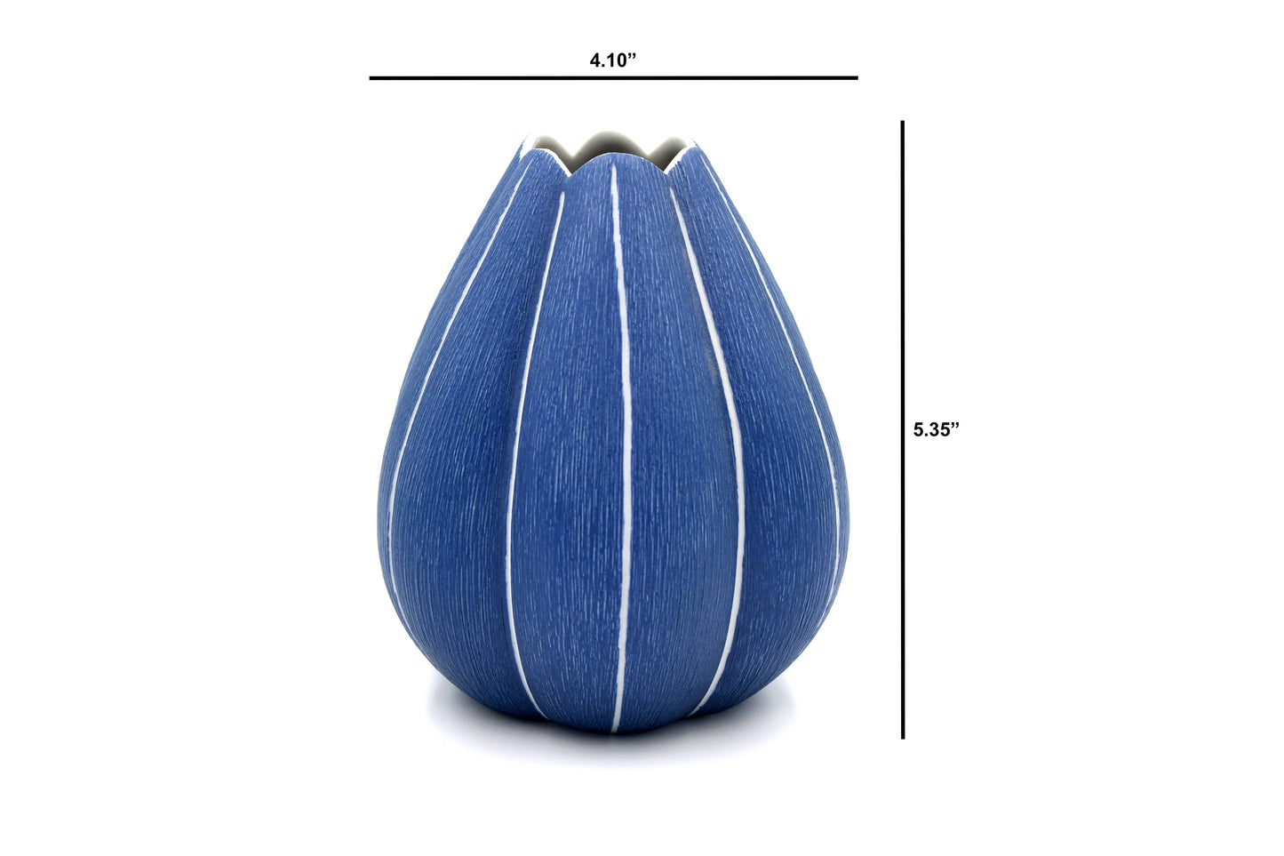 CHAMPA S Blue -Handcrafted Porcelain Vase