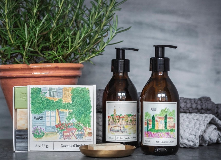 Organic Guest Soaps Gift Boxed, 6 Mini French Soaps