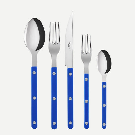 Bistrot Lapis Blue Five Piece Flatware Set
