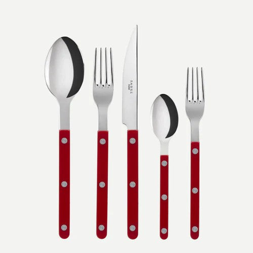 Bistrot Burgundy Five Piece Flatware Set