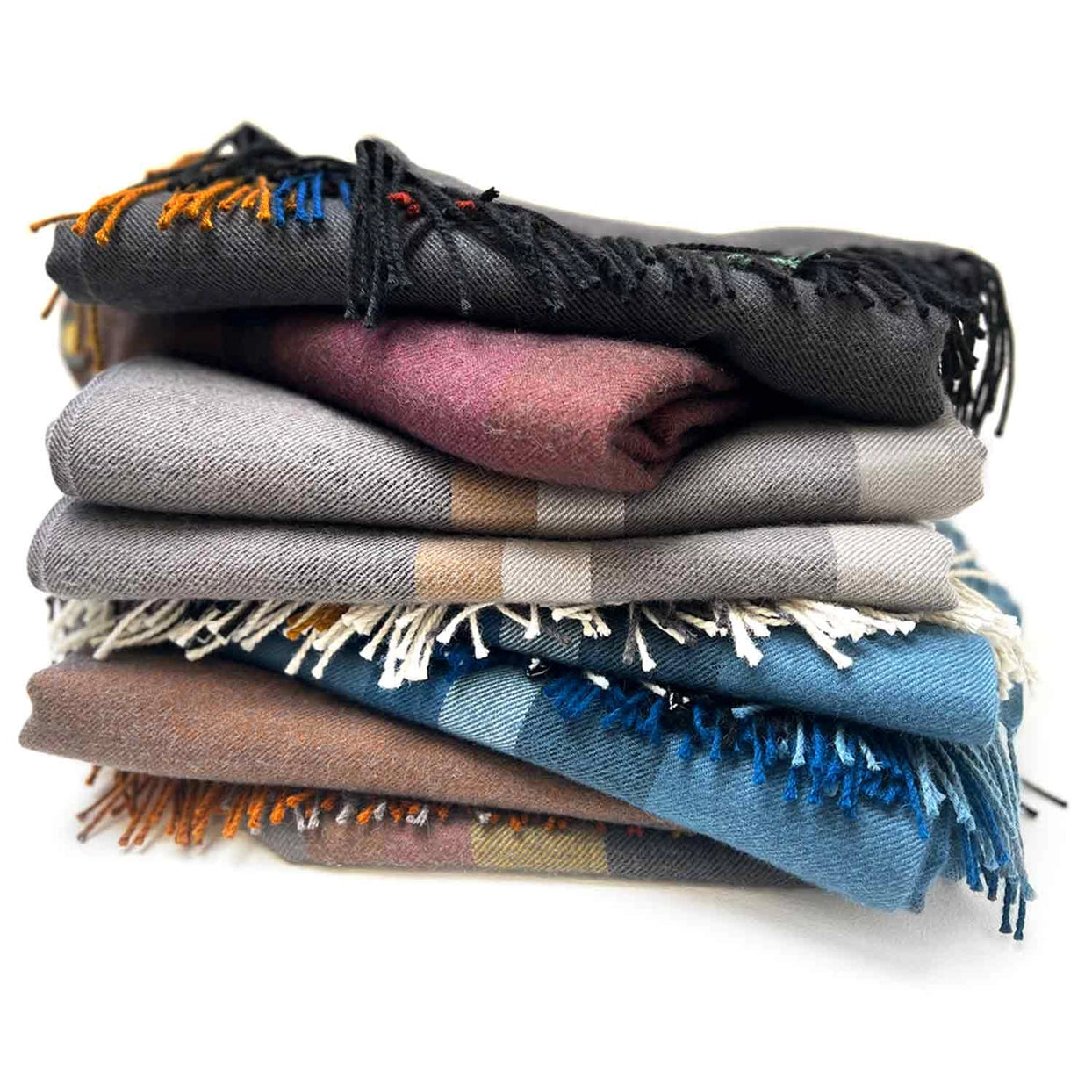 Baby Alpaca Throw - Copper Mine