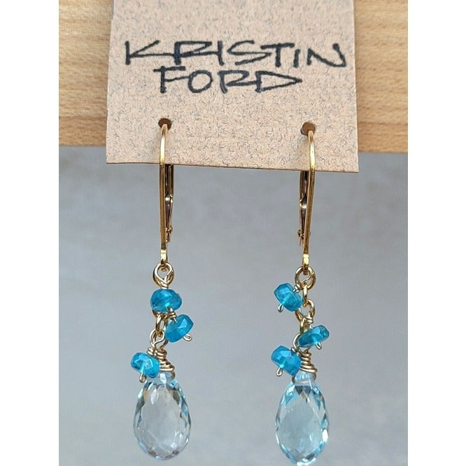 Blue Topaz Earrings
