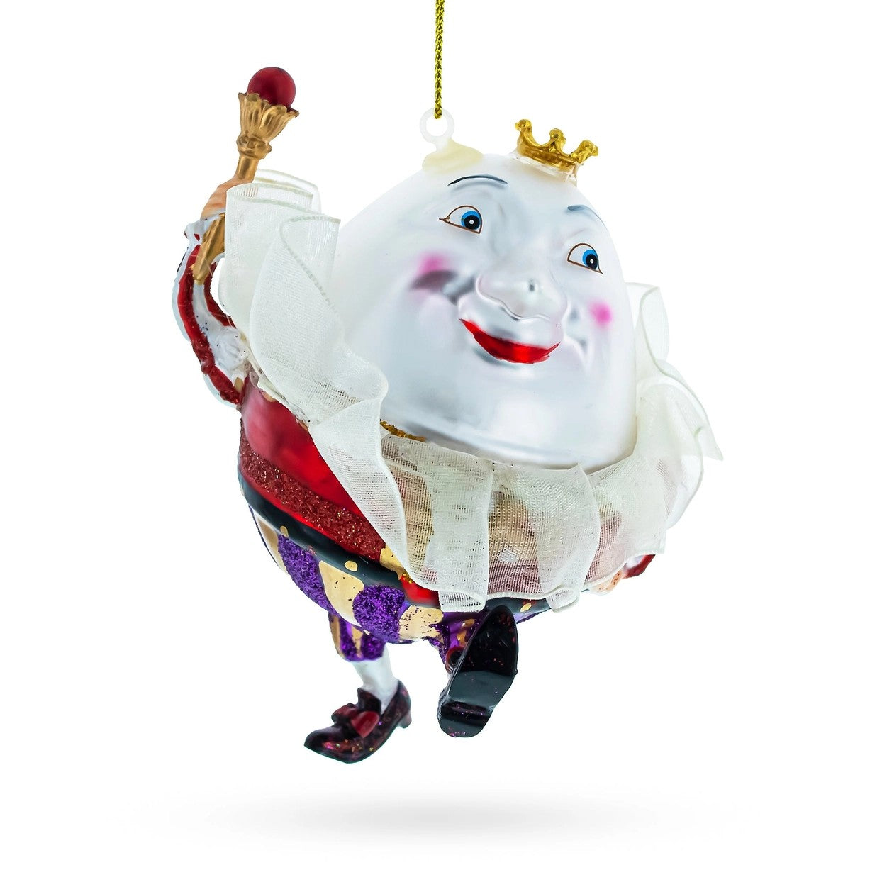 Egg King Glass Ornament